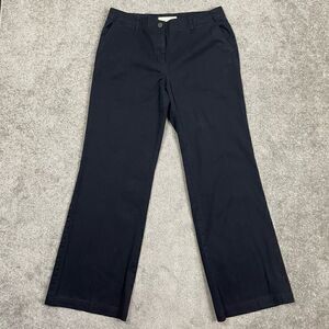 Talbots Women’s Size 2 Black Chino Pants Trousers Boot Cut Workwear